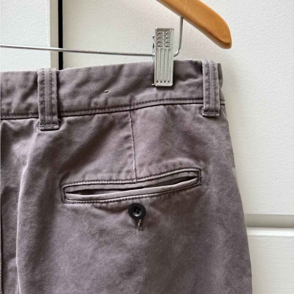 J. Crew Gray Button Fly 100% Cotton Chinos in Size 33x32